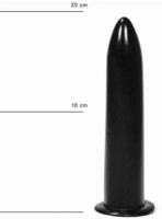 All Black - Glatter dunkler Dildo