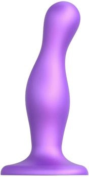 Strap-on-me Dildo Plug Curvy Metallic Purple M