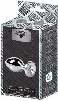 Kiotos Bizarre Buttplug with Diamond Small Clear 2,5 cm
