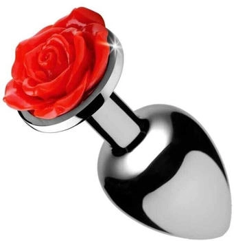 XR Brands Booty Sparks Red Rose Large Anal Plug 4,1 cm