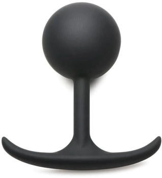 XR Brands runder Anal Plug mit Gewicht 276 Gramm XL 5,6 cm schwarz