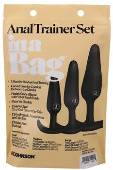 Doc Johnson Anal Plug Training Set unterschiedliche Größen schwarz