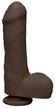 Doc Johnson Uncut D - with Balls - ULTRASKYN™ - Chocolate 18cm