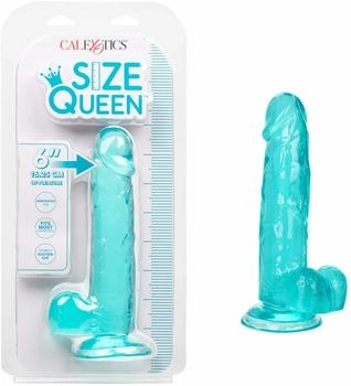 CalExotics Queen Size Dong 6 Inch Blue 20cm