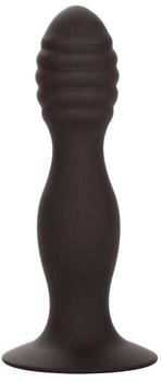 CalExotics Ribbed Anal Stud Black - 13,25 cm