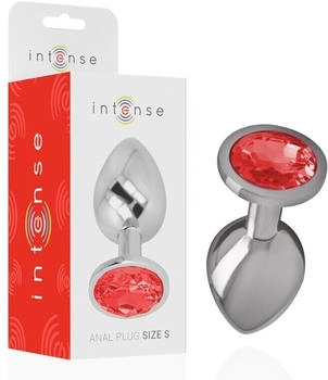 Intense Metall Analplug Größe S Rot
