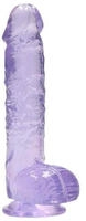 RealRock REA090PUR, RealRock Realistic Dildo (REA090PUR) Violett
