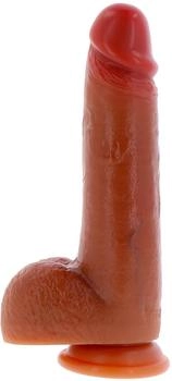 ToyJoy Silicone Foreskin Dildo 20 cm Caramel skin tone