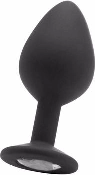 Ouch! Large Diamond Butt Plug - Black 3,5 cm