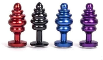 Kiotos Aluminum Alloy Anal Plug 1 Blue 3 cm