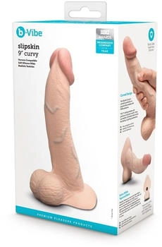 b-Vibe Slipskin 9" Curved Cream 22,3 cm