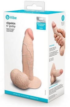 b-Vibe Slipskin 6" Girthy Cream 15,4 cm