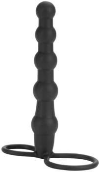 CalExotics Silicone Beaded Double Rider Black CalExotics Silicone Beaded Double Rider Black