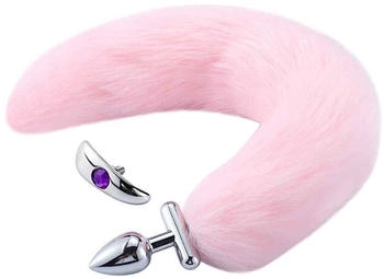 Kiotos Screwed Pink Tail Plug 2,8 cm