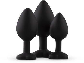 EasyToys Easy Toys Silicone Buttplug Set with Diamond - Heart