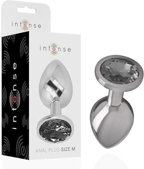 Intense Metall Analplug Größe M Schwarz
