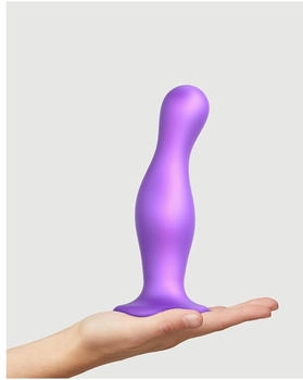 Strap-on-me Dildo Plug Curvy Size XL - Metallic Purple - 18 cm