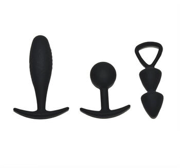 Rimba Toys - Basel - Set of Butt Plugs Size S - Black