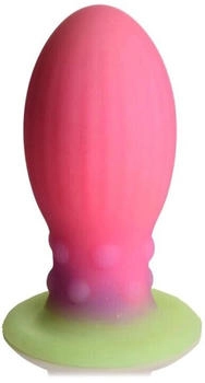 XR Brands Xeno Egg Glow in the Dark Silicone Egg Pink 13,3 cm
