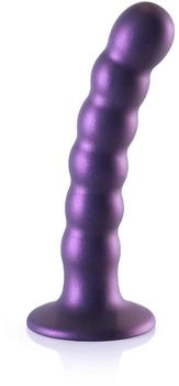 Ouch! Shots - Beaded Silicone G-Spot Dildo Lila 13 cm ⌀ 2,5 cm