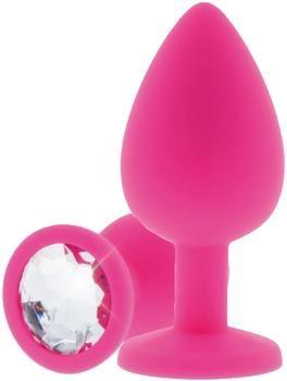 ToyJoy Diamond Booty Jewel Large Analplug Pink ⌀ 4 cm