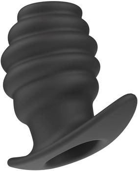 Hidden Desire Invader Open Plug Large Black Tunnelplug Schwarz ⌀ 5 cm