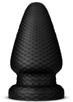 Buttr Cold Blooded Scaled Buttplug Analplug Schwarz ⌀ 9,9 cm