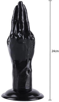 Hidden Desire Hand Fucker XL Dildo Schwarz 24 cm ⌀ 5 - 7 cm