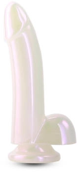 NS Novelties Fantasia Smooth Saugnapf-Dildo Weiß 14,8 cm