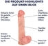 E.I.S. Naturgetreuer Dildo mit Saugfuß 22 cm natur-mittel