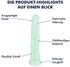 E.I.S. Schimmernder Naturdildo mit Saugfuß 23 cm mint