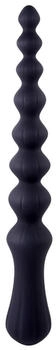 NMC NMC 9.5 Inch Ribbed Silicone Anal Ball Beads Black