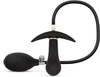 EasyToys Aufblasbarer Buttplug mit Pumpe Schwarz 8 cm Ø 3 cm