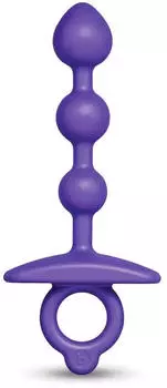 b-Vibe Analkugeln aus Silikon Lila