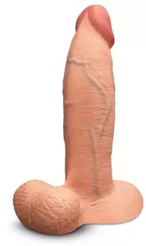 b-Vibe Slipskin Breiter Dildo Beige 23 cm
