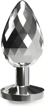 ToyJoy Anal Play Disco Diamond Plug Medium Silver 3,3 cm