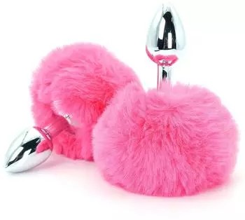 ToyJoy Happiness Enchanting Bunnytail Buttplug Analplug Pink ⌀ 2,6 cm