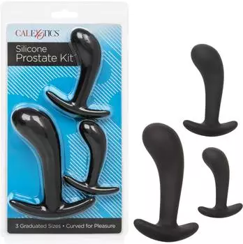 CalExotics Silicone Prostate Kit Black Prostatamassager Schwarz ⌀...