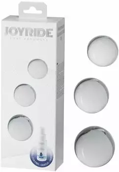 Joyride Premium GlassiX Set Liebeskugeln Transparent 3 Teilig