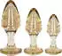 Ouch! Glitter Butt Plug Set - Gold