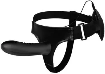 Pretty Love Myron Strap-On Vibrator Schwarz 18,5 cm