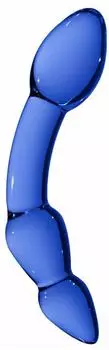 Chrystalino Superior Glasdildo Blau 18 cm