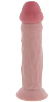 ToyJoy Deluxe Dual Density Thick Dildo Beige 35 cm
