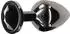 Taboom Aluminium Anal Plug mit Strassstein S schwarz 2,7 cm