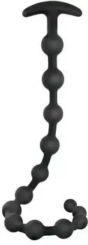 NMC NMC 19 Inch Ribbed Silicone Anal Beads Black