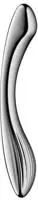 Satisfyer Pure Gravity 1 - gerippter Stahldildo (silber)