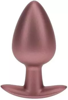 Ouch! Smooth Silicone Anal Plug Large 8,9cm, ø 3,5cm, rose gold