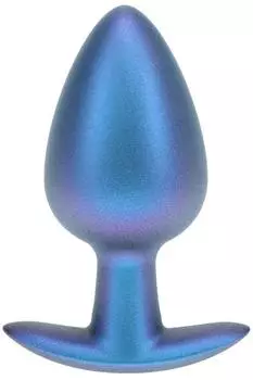 Ouch! Smooth Silicone Anal Plug Large 8,9 cm ø 3,5 cm Blau
