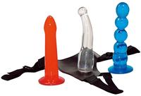 You2Toys - Buntes Strap-On Dildo-Set!