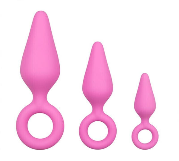 EasyToys Anal Collection Pointy Plug Pink S/M/L Set